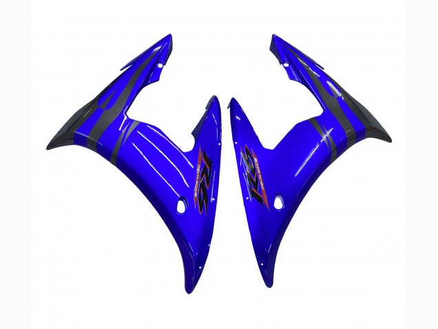 Yamaha YZF R6 Motorrad Verkleidung 2003-2004 - Blau Glanzendes Schwarz