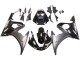 Yamaha YZF R6S Motorrad Verkleidung 2006-2009 - Glanzendes Schwarz Matt Schwarz Weiss Aufkleber