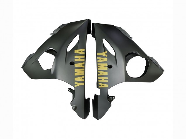 Yamaha YZF R6 Motorrad Verkleidung 2003-2004 - Matt Grau Matt Schwarz Gold Aufkleber