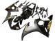 Yamaha YZF R6 Motorrad Verkleidung 2003-2004 - Glanzendes Schwarz Matt Schwarz Gold Aufkleber