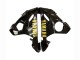 Yamaha YZF R6 Motorrad Verkleidung 2003-2004 - Glanzendes Schwarz Matt Schwarz Gold Aufkleber
