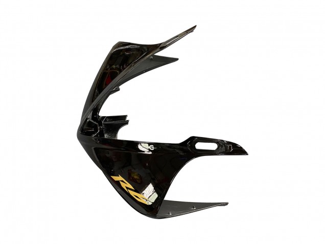 Yamaha YZF R6S Motorrad Verkleidung 2006-2009 - Glanzendes Schwarz Matt Schwarz Gold Aufkleber