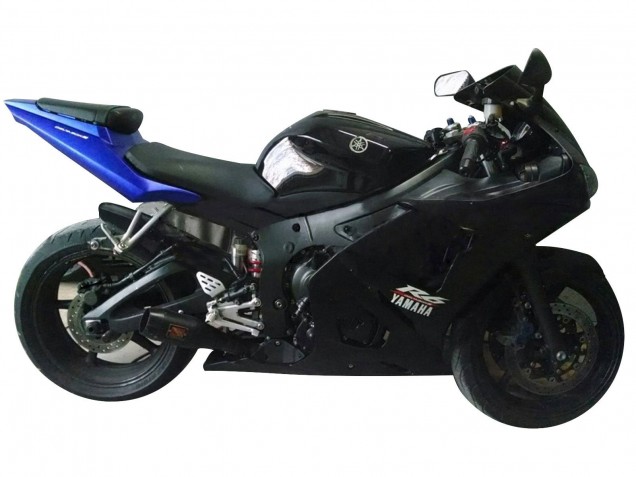 Yamaha YZF R6 Motorrad Verkleidung 2003-2004 - Blau Matt Schwarz