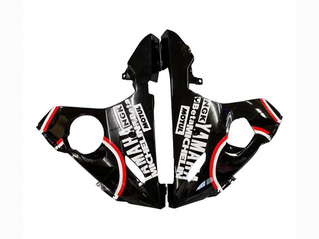 Yamaha YZF R6 Motorrad Verkleidung 2003-2004 - Glanzendes Schwarz Rot Weiss Lucky Strike Motul