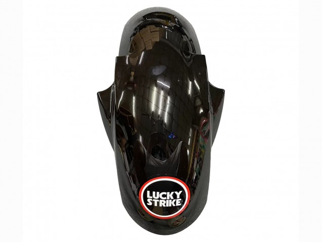 Yamaha YZF R6S Motorrad Verkleidung 2006-2009 - Glanzendes Schwarz Rot Weiss Lucky Strike Motul