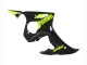 Yamaha YZF R6 Motorrad Verkleidung 2003-2004 - Glanzendes Schwarz Neon Gelb