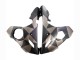 Yamaha YZF R6 Motorrad Verkleidung 2003-2004 - Grau Matt Schwarz Geometric