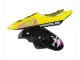 Yamaha YZF R6 Motorrad Verkleidung 2003-2004 - Gelb Rosa Glanzendes Schwarz Rossi Repsol 46
