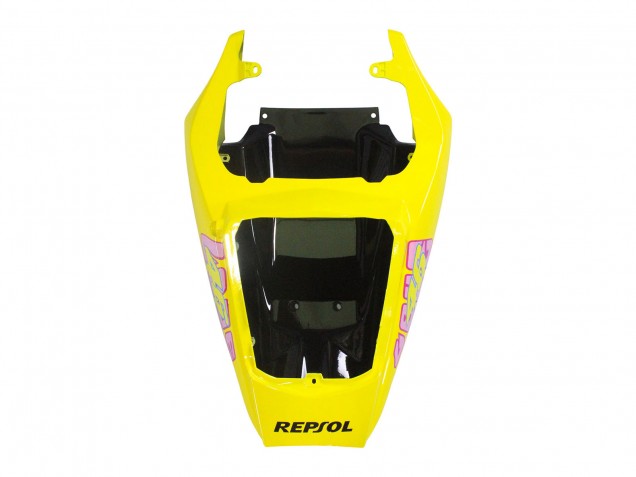 Yamaha YZF R6 Motorrad Verkleidung 2003-2004 - Gelb Rosa Glanzendes Schwarz Rossi Repsol 46