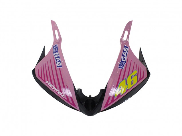 Yamaha YZF R6 Motorrad Verkleidung 2003-2004 - Gelb Rosa Glanzendes Schwarz Rossi Repsol 46