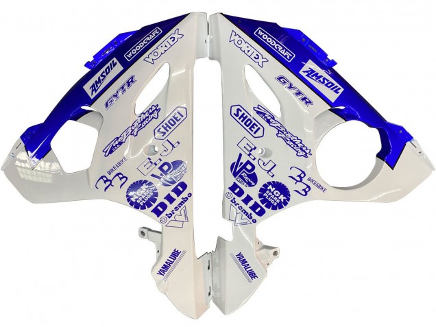 Yamaha YZF R6 Motorrad Verkleidung 2003-2004 - Weiss Blau GYTR