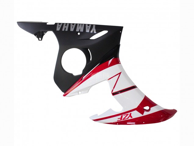 Yamaha YZF R6 Motorrad Verkleidung 2003-2004 - Rot Weiss Matt Schwarz