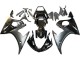 Yamaha YZF R6S Motorrad Verkleidung 2006-2009 - Glanzendes Schwarz Matt Schwarz Gold Chameleon