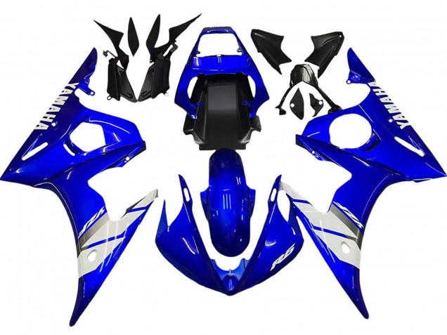 Yamaha YZF 600 R6 Motorrad Verkleidung 2005 - Blau Weiss