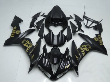 Yamaha YZF R1 Motorrad Verkleidung 2004-2006 - Matt Schwarz Gold