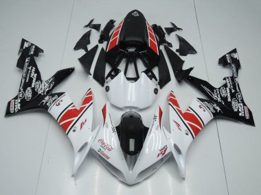 Yamaha YZF R1 Motorrad Verkleidung 2004-2006 - Weiss Rot Schwarz Castrol