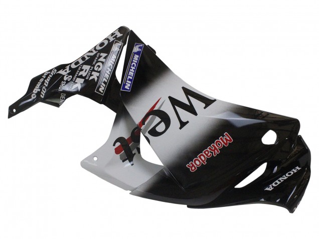 Honda CBR250RR Motorrad Verkleidung 2011-2015 - Glanzendes Schwarz Weiss West Rot HRC 62