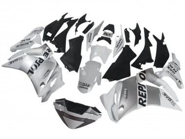 Honda CBR250RR Motorrad Verkleidung 2011-2015 - Silber Weiss Schwarz Repsol