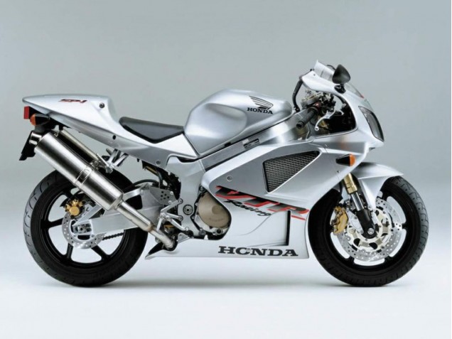 Honda VTR1000 Motorrad Verkleidung 2000-2006 - Silber Weiss Rennen