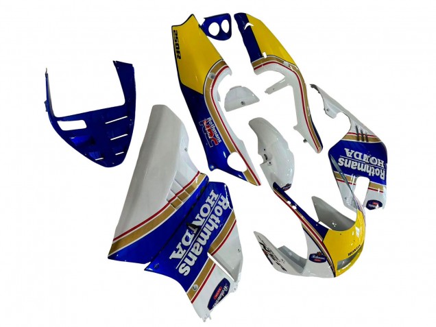 Honda NSR250 Motorrad Verkleidung 1994-1996 - Weiss Blau Gelb Gold Rothmans