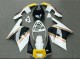 Honda NSR250R Motorrad Verkleidung 1988-1989 - Weiss Gelb Gold Glanzendes Schwarz