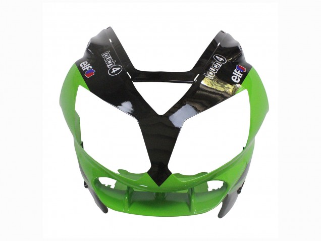 Kawasaki ZX12R Motorrad Verkleidung 2002-2006 - Grun Glanzendes Schwarz Elf Touch4 Monster