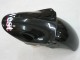 Kawasaki ZX9R Motorrad Verkleidung 2000-2001 - Glanzendes Schwarz Weiss West