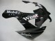 Kawasaki ZX9R Motorrad Verkleidung 2000-2001 - Glanzendes Schwarz Weiss West