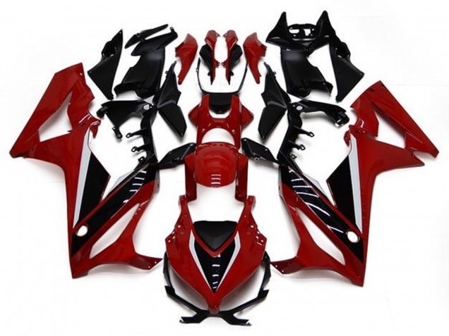 Honda CBR650R Motorrad Verkleidung 2019-2020 - Rot Weiss Glanzendes Schwarz