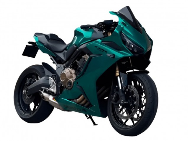 Honda CBR650R Motorrad Verkleidung 2021-2023 - Dunkel Grun