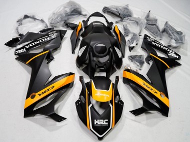 Honda CBR650R Motorrad Verkleidung 2021-2023 - Matt Schwarz Gelb HRC