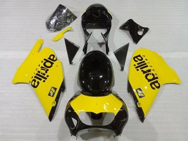 Aprilia RS250 Motorrad Verkleidung 1999-2004 - Gelb Glanzendes Schwarz