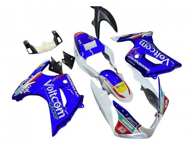 Suzuki SV650 Motorrad Verkleidung 2003-2013 - Weiss Blau Voltcom