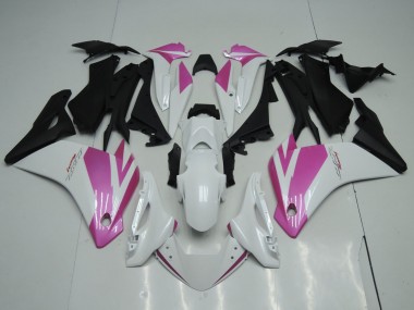Honda CBR125R Motorrad Verkleidung 2002-2006 - Weiss Rosa Matt Schwarz