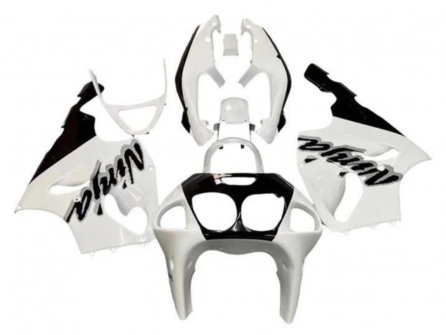 Kawasaki ZX7R Motorrad Verkleidung 1996-2003 - Weiss Schwarz