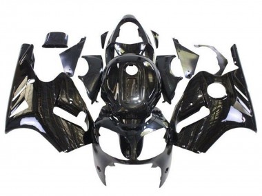 Kawasaki ZX12R Motorrad Verkleidung 2000-2001 - Glanzendes Schwarz