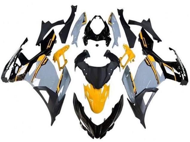 Kawasaki Ninja 400 Motorrad Verkleidung 2018-2024 - Nardo Grau Orange Schwarz