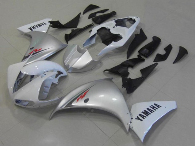 Yamaha YZF R1 Motorrad Verkleidung 2012-2014 - Weiss Silber