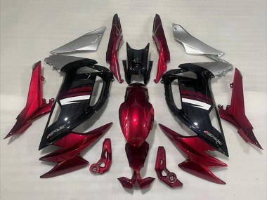 Kawasaki Ninja 650 EX650 Motorrad Verkleidung 2020-2024 - Rot Silber Weiss Schwarz