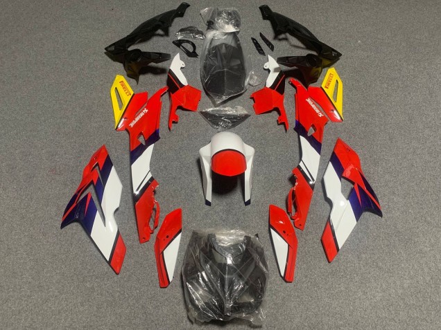 BMW S1000RR Motorrad Verkleidung 2015-2016 - Weiss Rot Blau Gelb