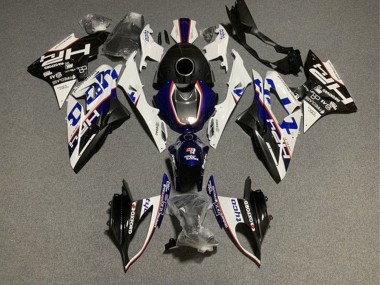 BMW S1000RR Motorrad Verkleidung 2015-2016 - Weiss Blau Schwarz Tyco