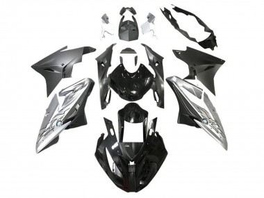BMW S1000RR Motorrad Verkleidung 2015-2016 - Silber Glanzendes Schwarz Matt Schwarz