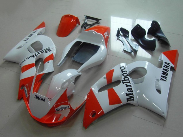 Yamaha YZF R6 Motorrad Verkleidung 1998-2002 - Weiss Rot Marlboro
