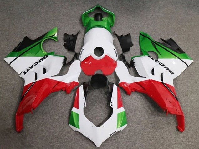 Ducati Panigale V4 V4S Motorrad Verkleidung 2020-2021 - Weiss Rot Grun Schwarz