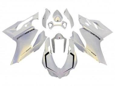 Ducati Panigale 1199 Motorrad Verkleidung 2011-2014 - Perl Weiss Corse