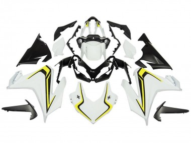 Honda CBR500R Motorrad Verkleidung 2019-2021 - Weiss Gelb Schwarz