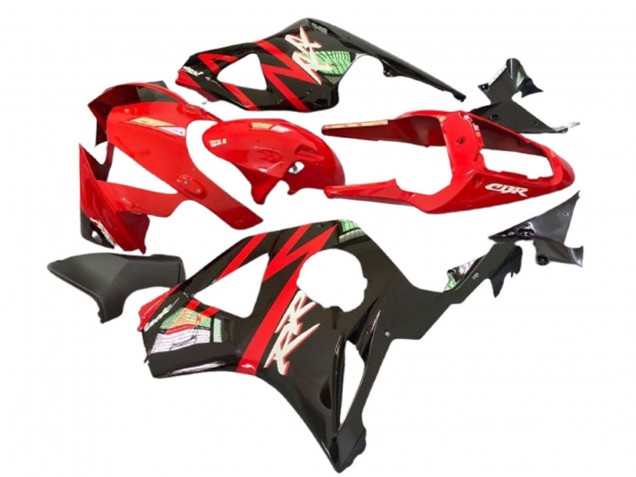 Honda CBR900RR 929 Motorrad Verkleidung 2000-2001 - Rot Matt Schwarz Glanzendes Schwarz
