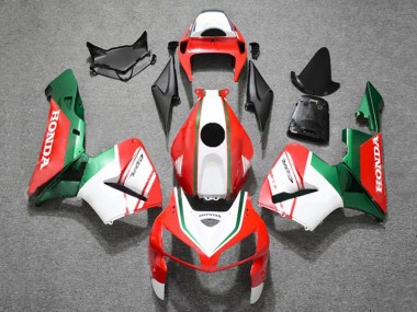 Honda CBR600RR Motorrad Verkleidung 2005-2006 - Matt Rot Weiss Grun