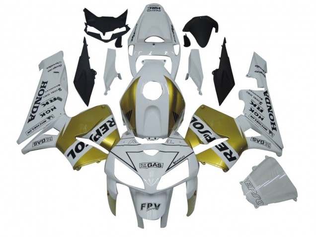 Honda CBR600RR Motorrad Verkleidung 2005-2006 - Weiss Gold Repsol