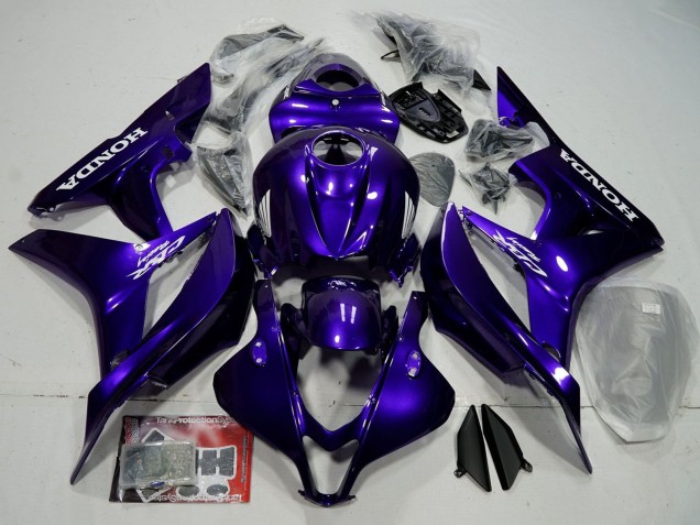 Honda CBR600RR Motorrad Verkleidung 2007-2008 - Blau Glanzendes Schwarz